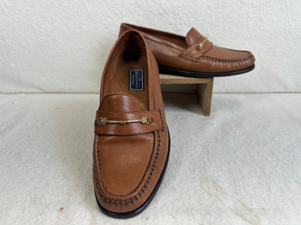 Bostonian Florentine Horsebit Loafers Model #24683 Men SZ 7.5 Dress Shoes Italy